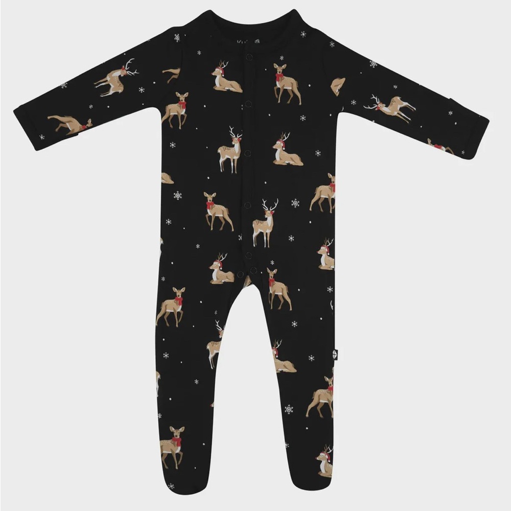 NWT kyte baby midnight deer 6-12 footie